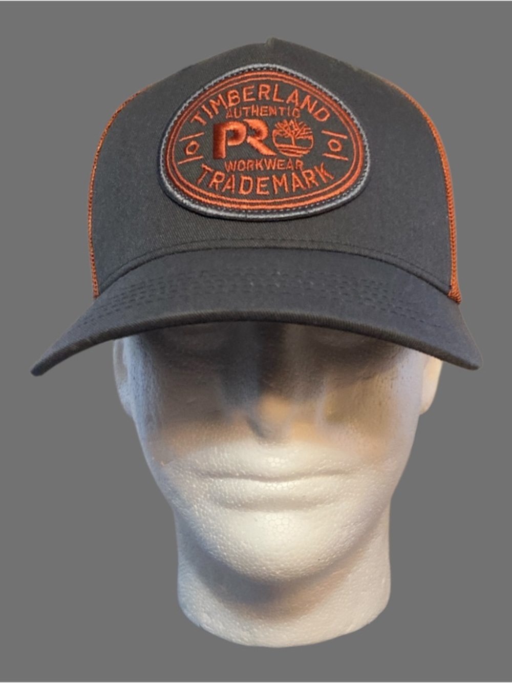 Men’s Timberland PRO® Trademark Trucker Hat Asphalt Grey EUC - Picture 3 of 9